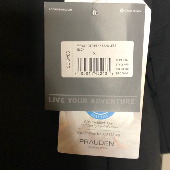 Eddie Bauer Glacier Peak Seamless Down Duffle Coat - Picture 7 of 8